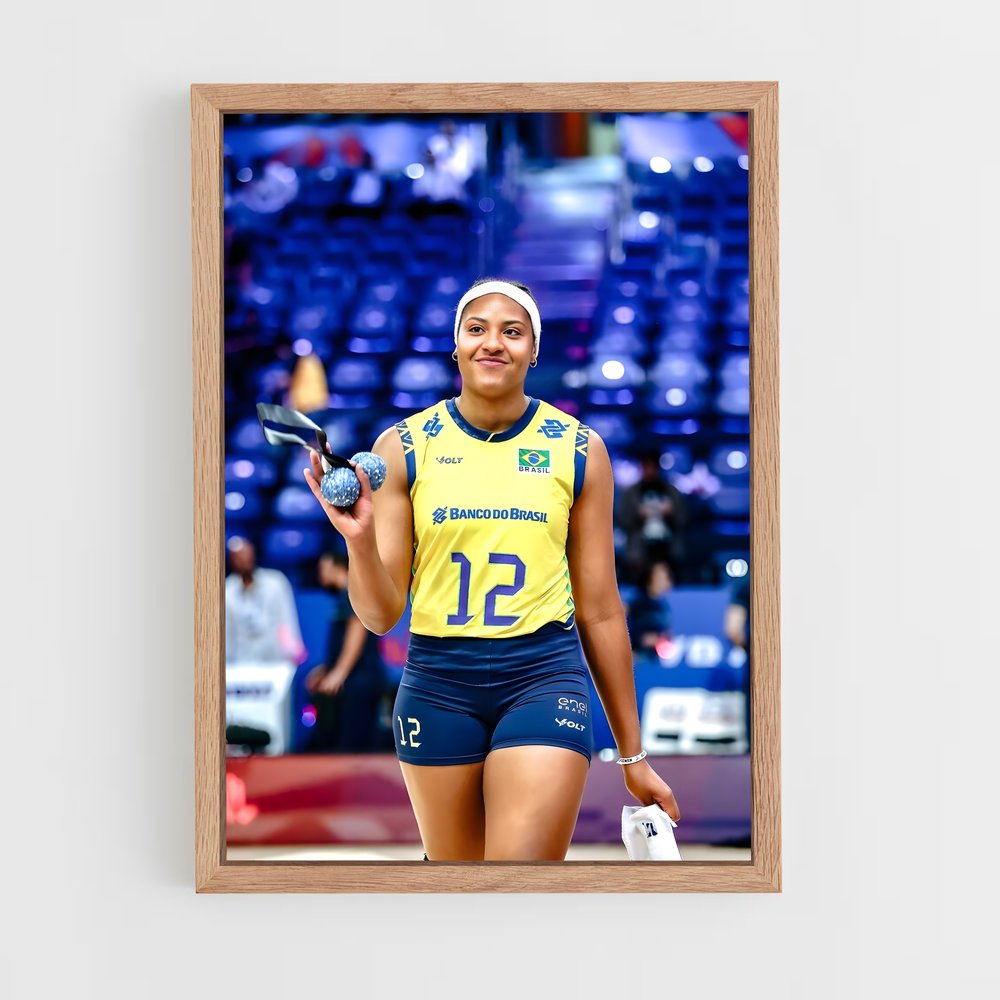 Poster Escapade en Jaune – affiche Volleyball (vue 4)